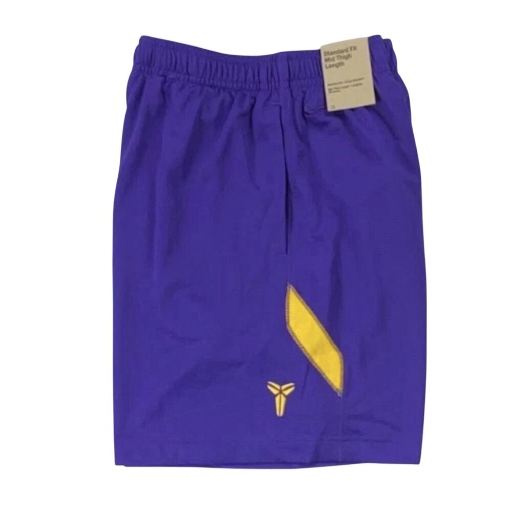 Youth Nike KOBE Bryant Mamba Basketball Purple Dri Fit Shorts unisex XS NEW